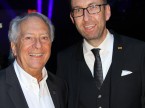 André Hefti, Direktor des Genfer Auto-Salons, und Dieter Jermann.